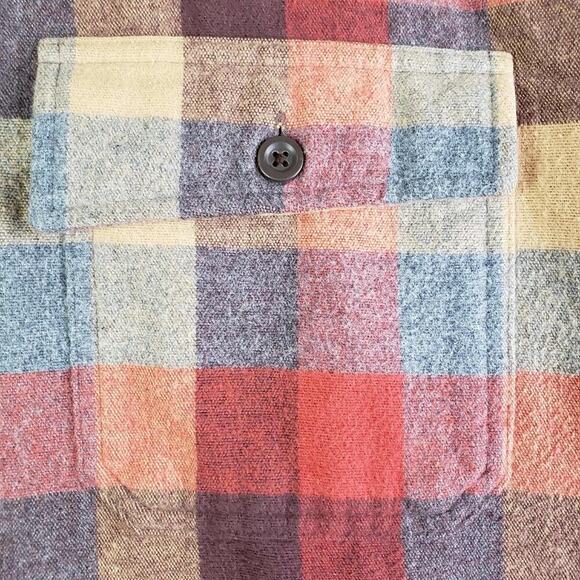 LL Bean Shirt Chamois Men’s Size XL Long Sleeve Fall Plaid Button Up Vintage - Picture 7 of 10